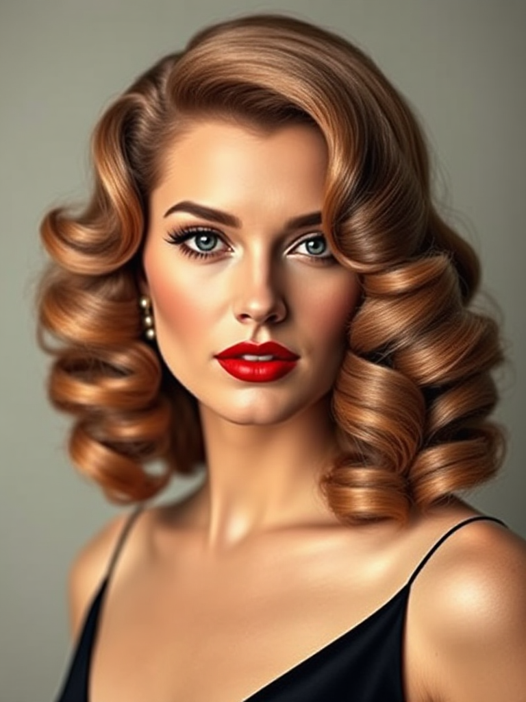 Old Hollywood Curls