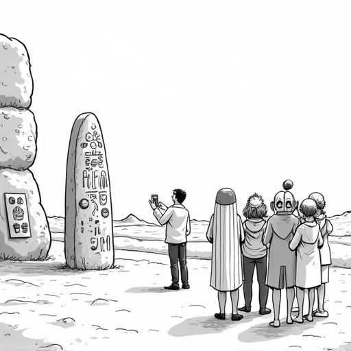 Gobekli Tepe Sparks Conspiracy Theories and Interest single-panel cartoon
