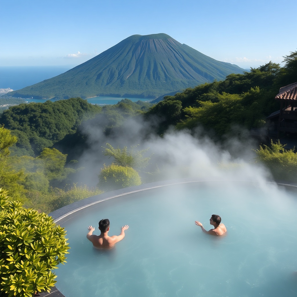 Jeju Sanbangsan Hot Springs – Healing in a Volcanic Embrace