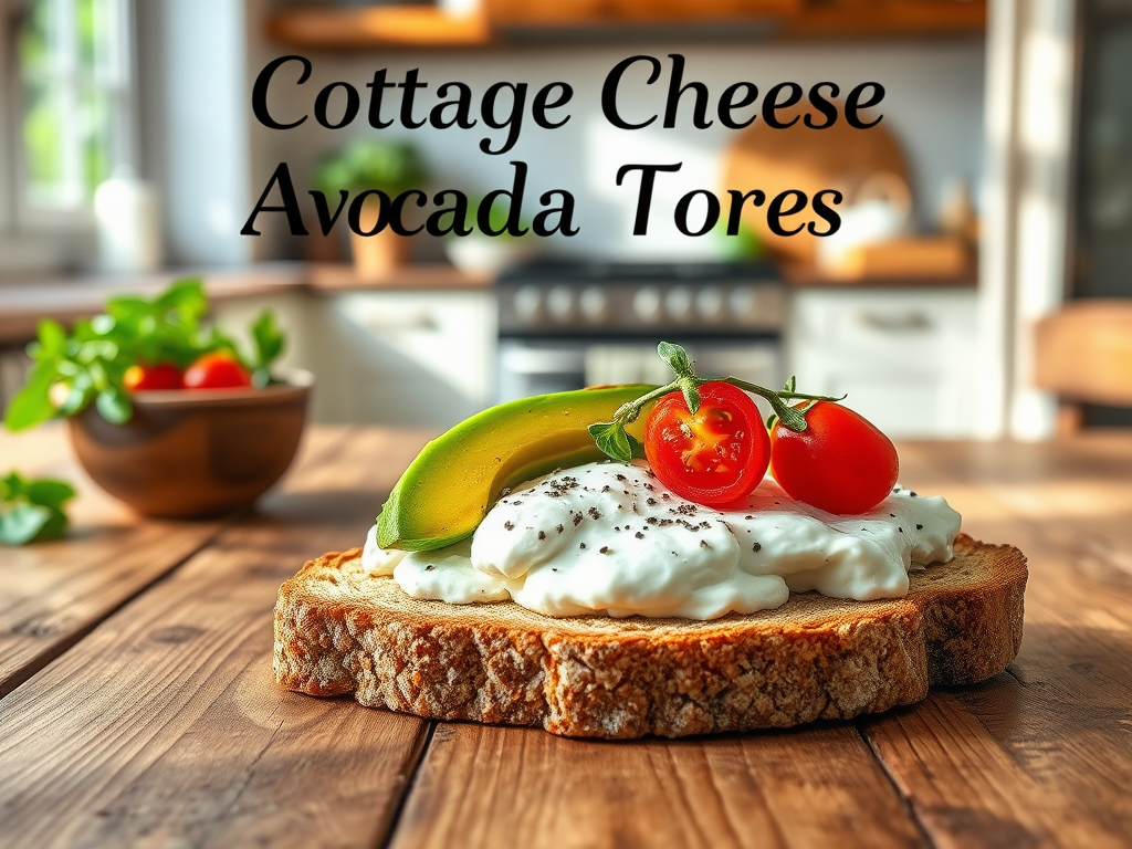 Cottage Cheese Avocado Toast Recipe avocado toast with cottage cheese and tomatoes