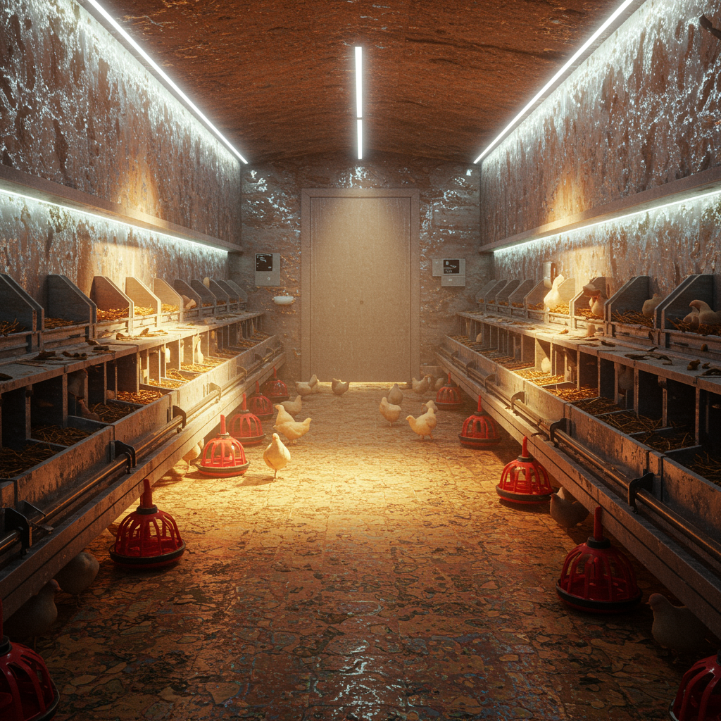 easy to clean chicken coop interior