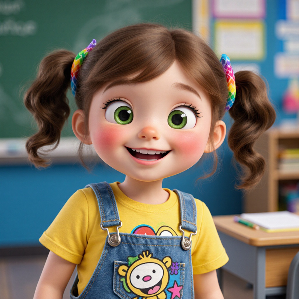 Name: Lily
Age: 10
Setting: Classroom

Appearance: