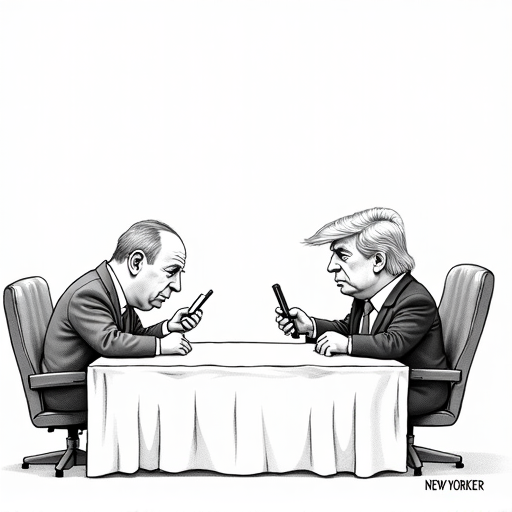 Israel and Iran agree to ceasefire after 12-day conflict single-panel cartoon