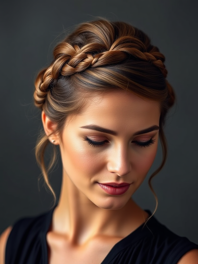 Boho Braided Updo