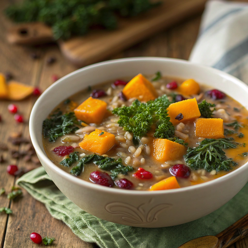 Cozy Autumn Wild Rice Soup