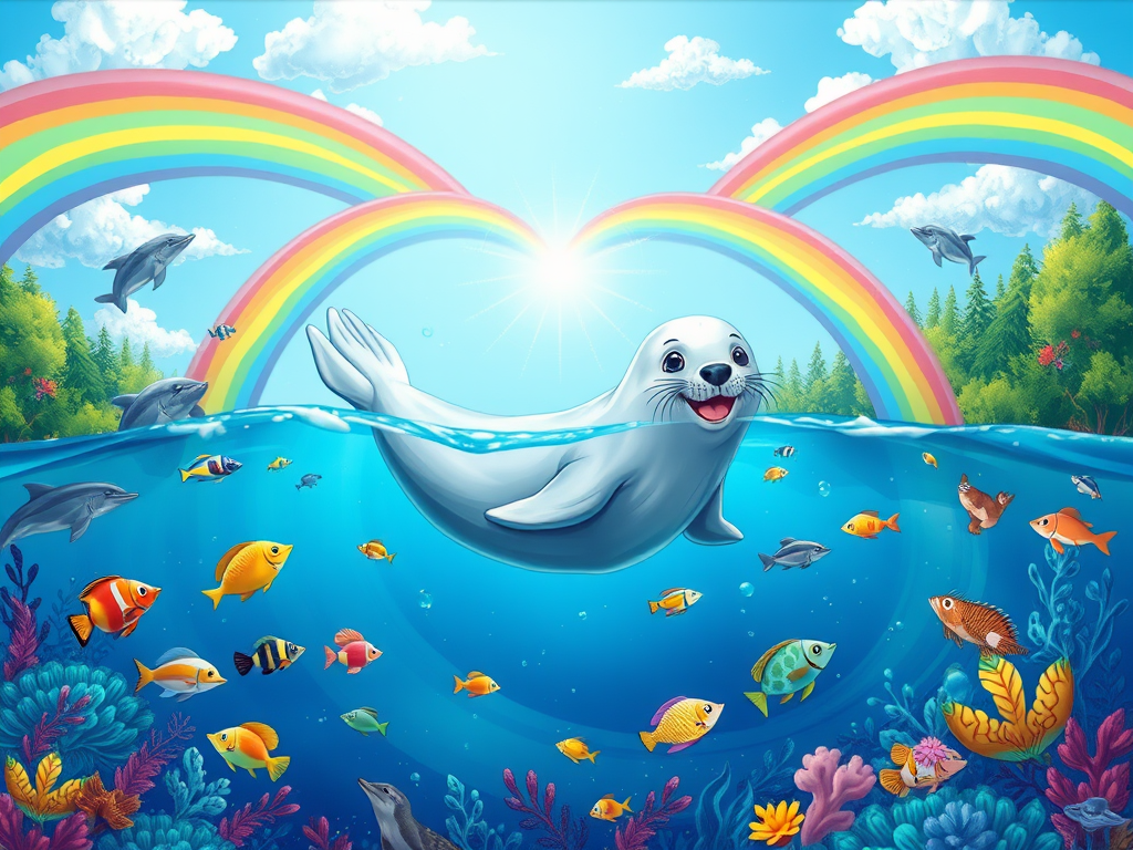 The Rainbow Mixer: Sammy the Silver Seal