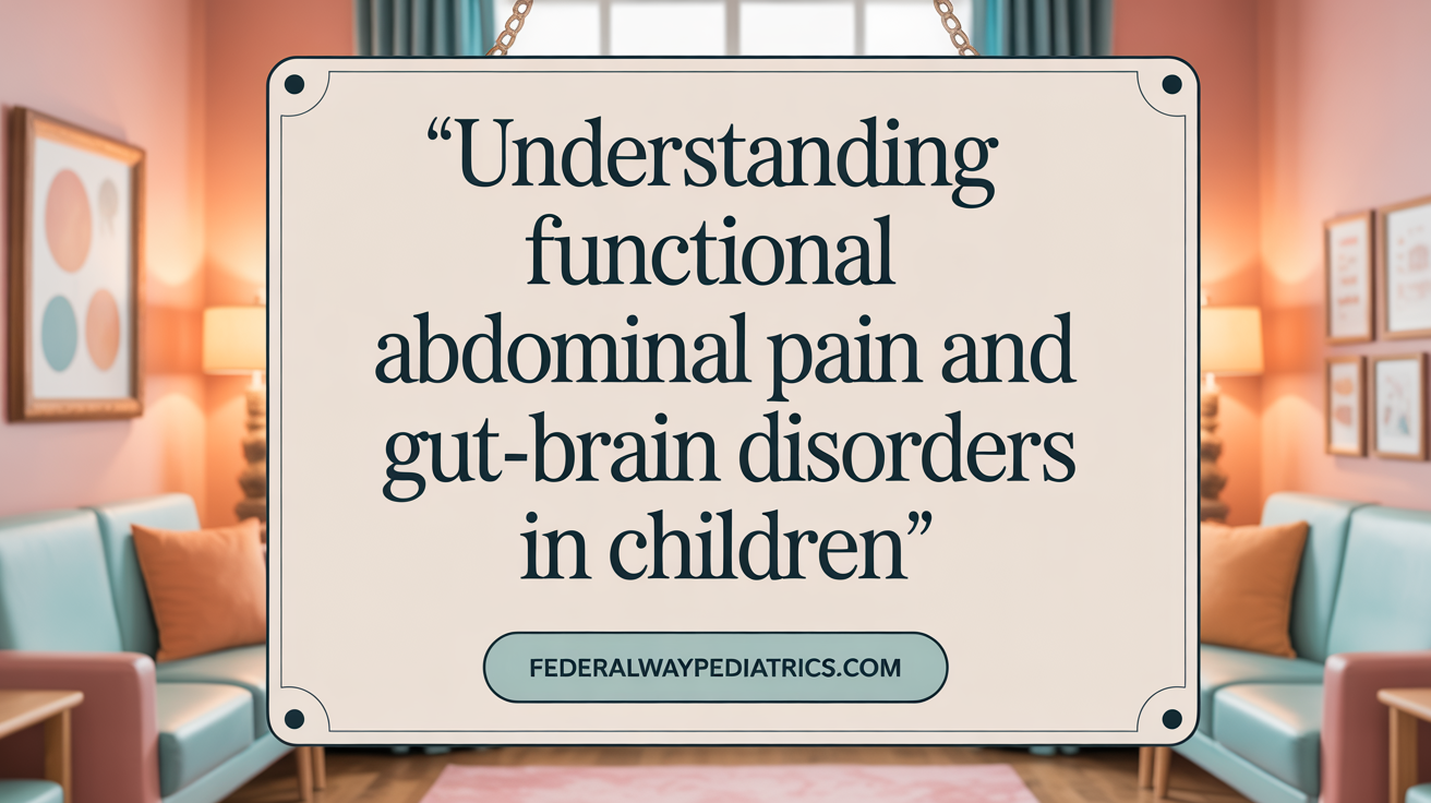 Understanding Functional Abdominal Pain and Gut-Brain Disorders in Children