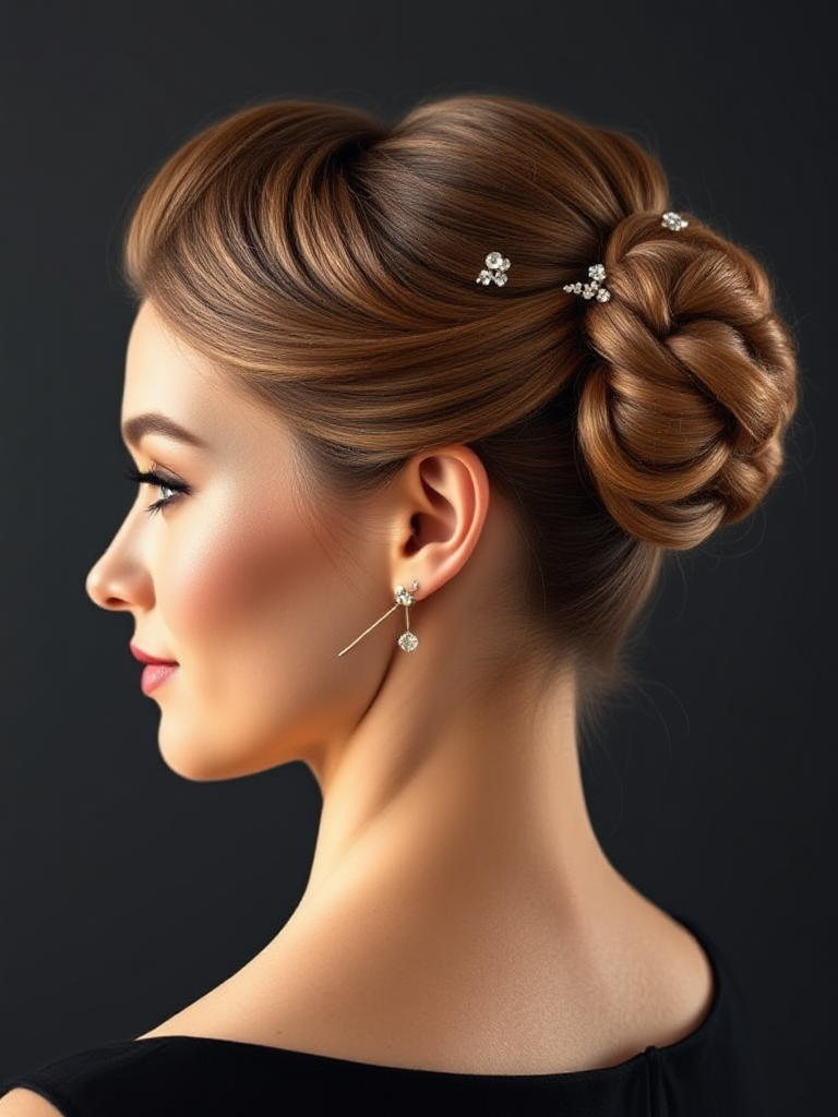 Twisted Updo for Formal Occasions