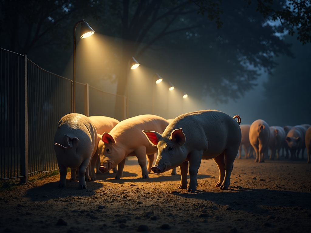 Smart hog feeder setup