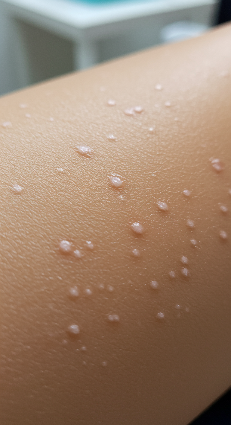 small white spots on skin pictures