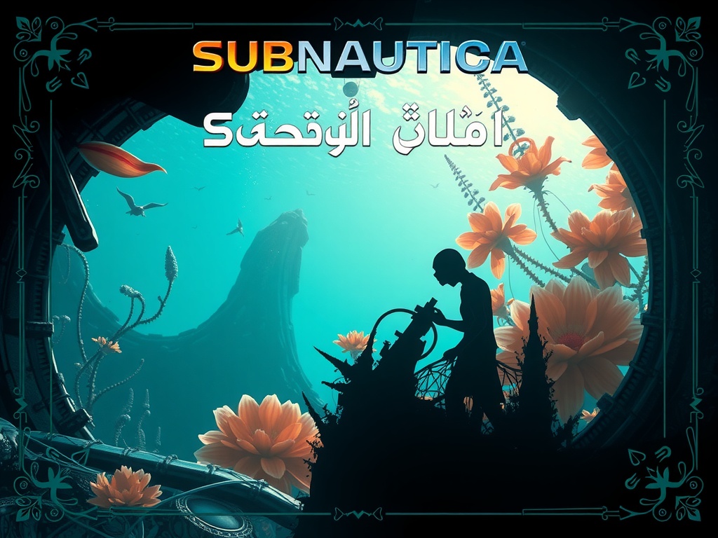 صحنه زیر آب از بازی Subnautica با گیاهان و جانوران بیگانه، نمادی از رسوایی سابناتیکا در صنعت بازی.