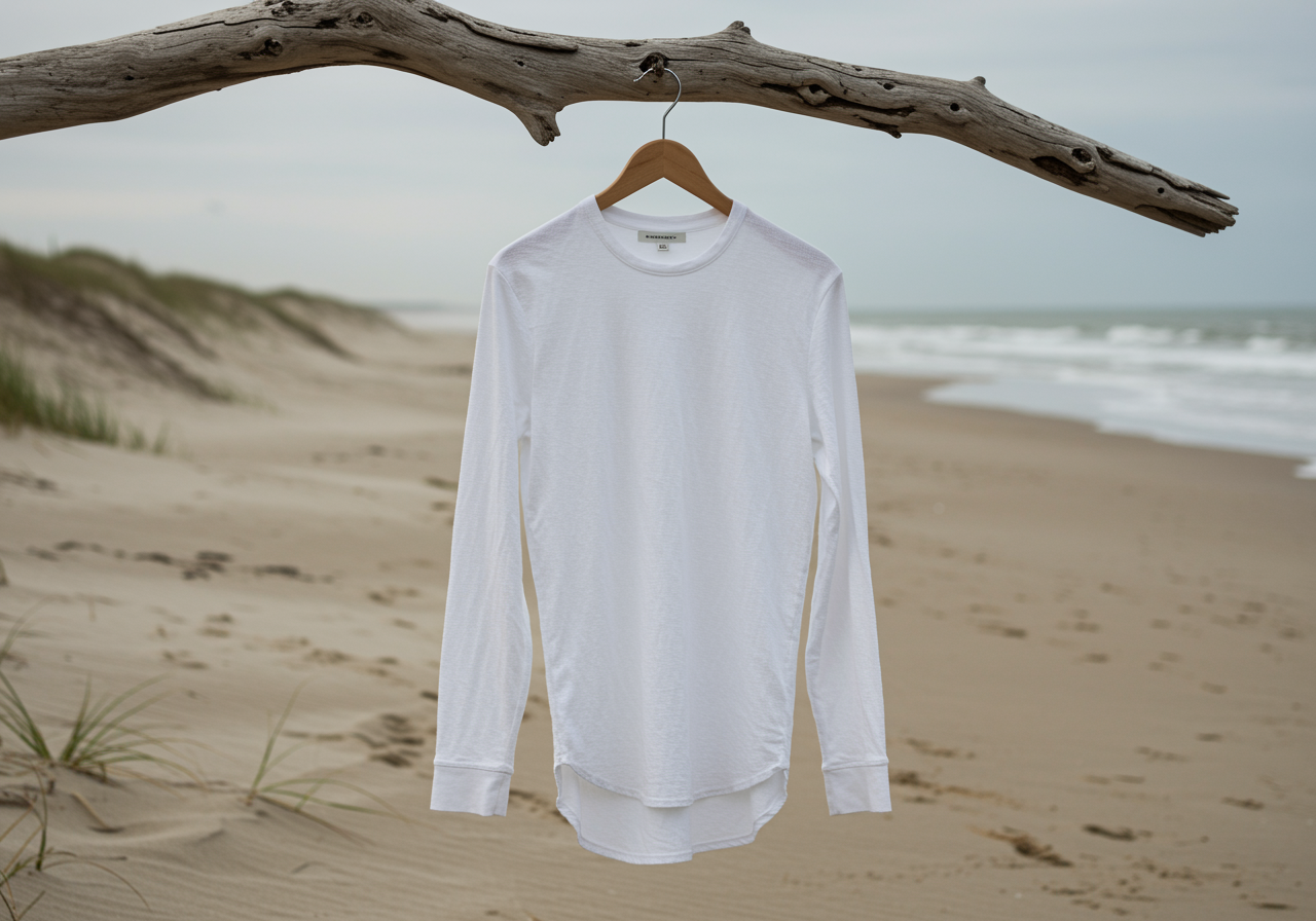 white long sleeve shirt