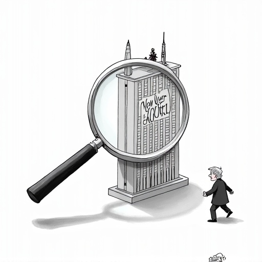Federal Investigation into New York AG Letitia James' Office single-panel cartoon