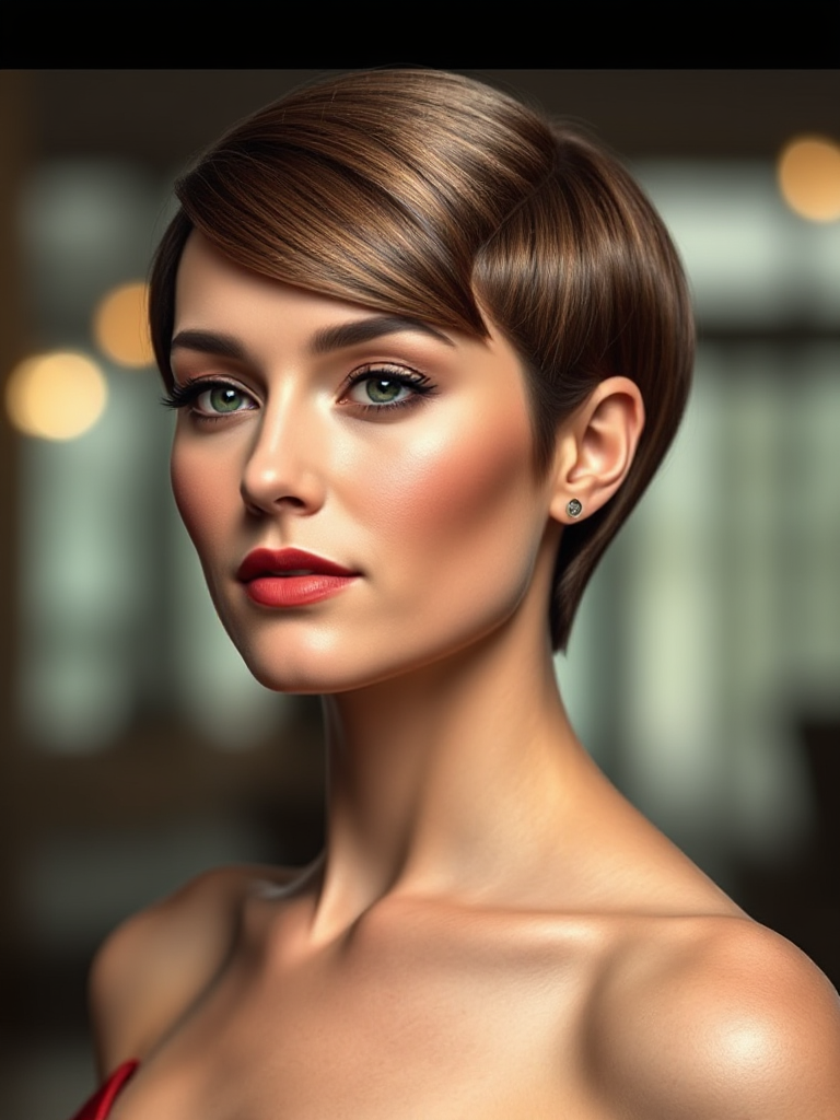 Flapper-Inspired Short Hair