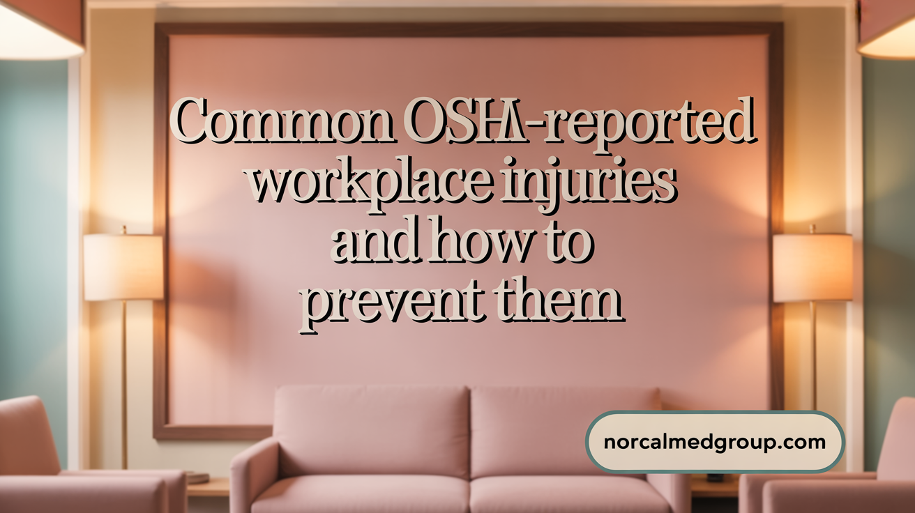 Common OSHA-Reported Workplace Injuries & How to Prevent Them