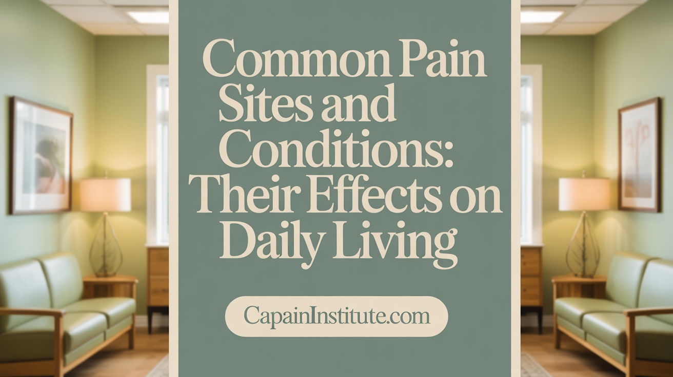 Common Pain Sites and Conditions: Their Effects on Daily Living