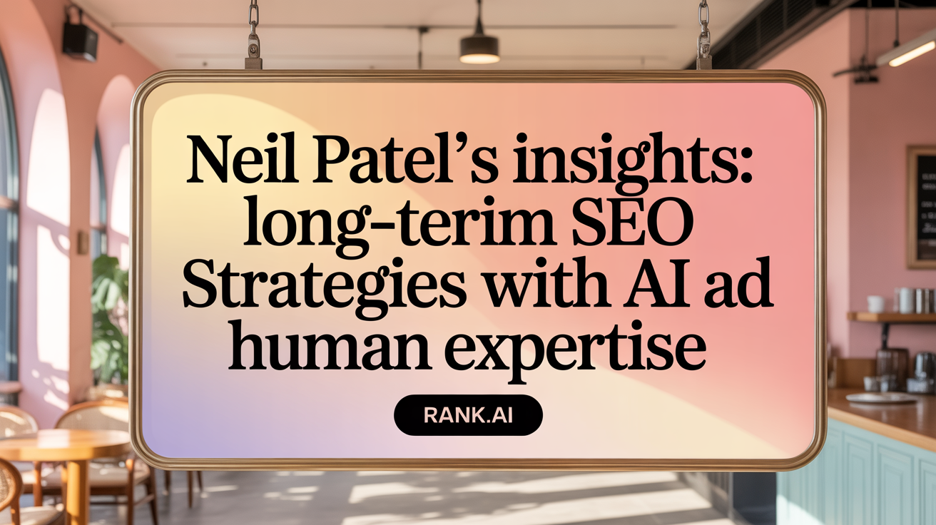 Neil Patel’s Insights: Long-Term SEO with AI and Humans