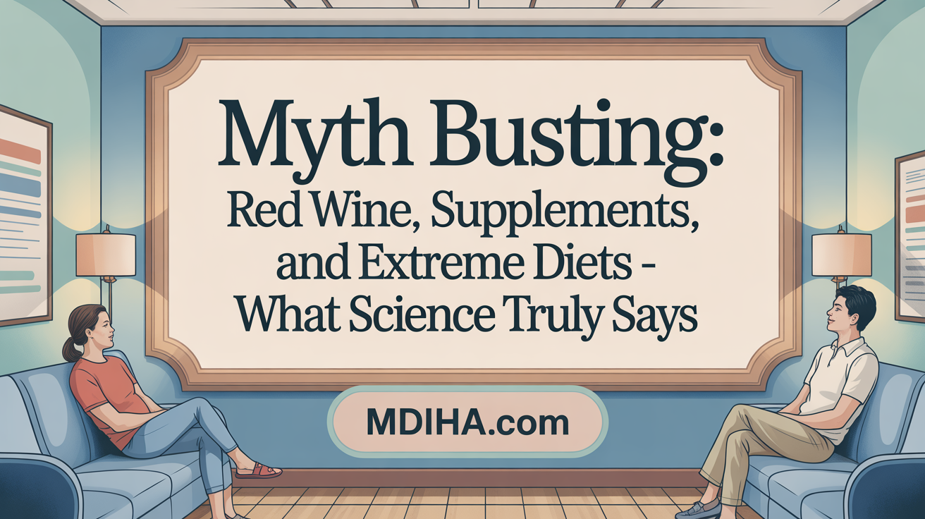 Myth Busting: Red Wine, Supplements, and Extreme Diets - What Science Truly Says