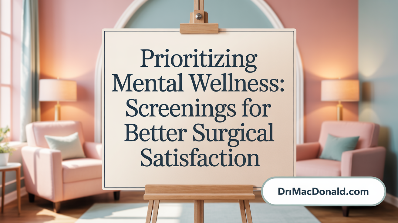 Prioritizing Mental Wellness: Screenings for Better Surgical Satisfaction