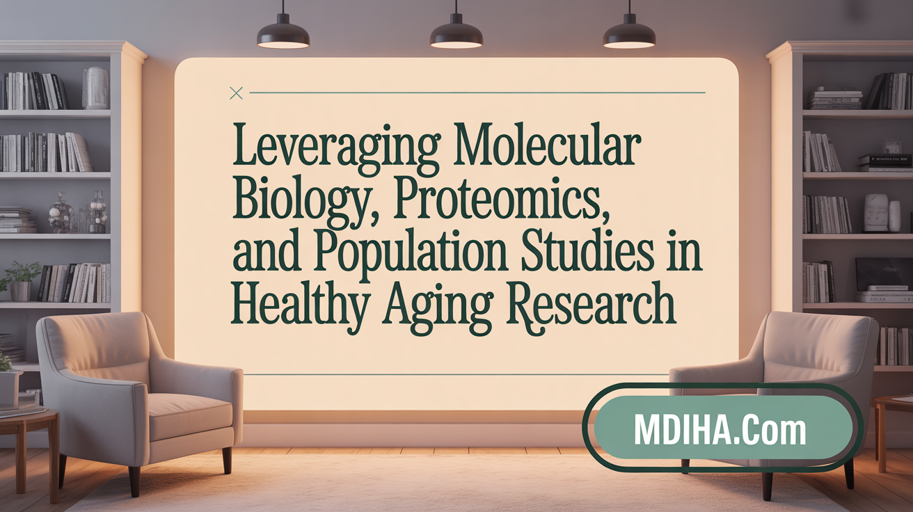 Leveraging molecular biology, proteomics, and population studies in aging research
