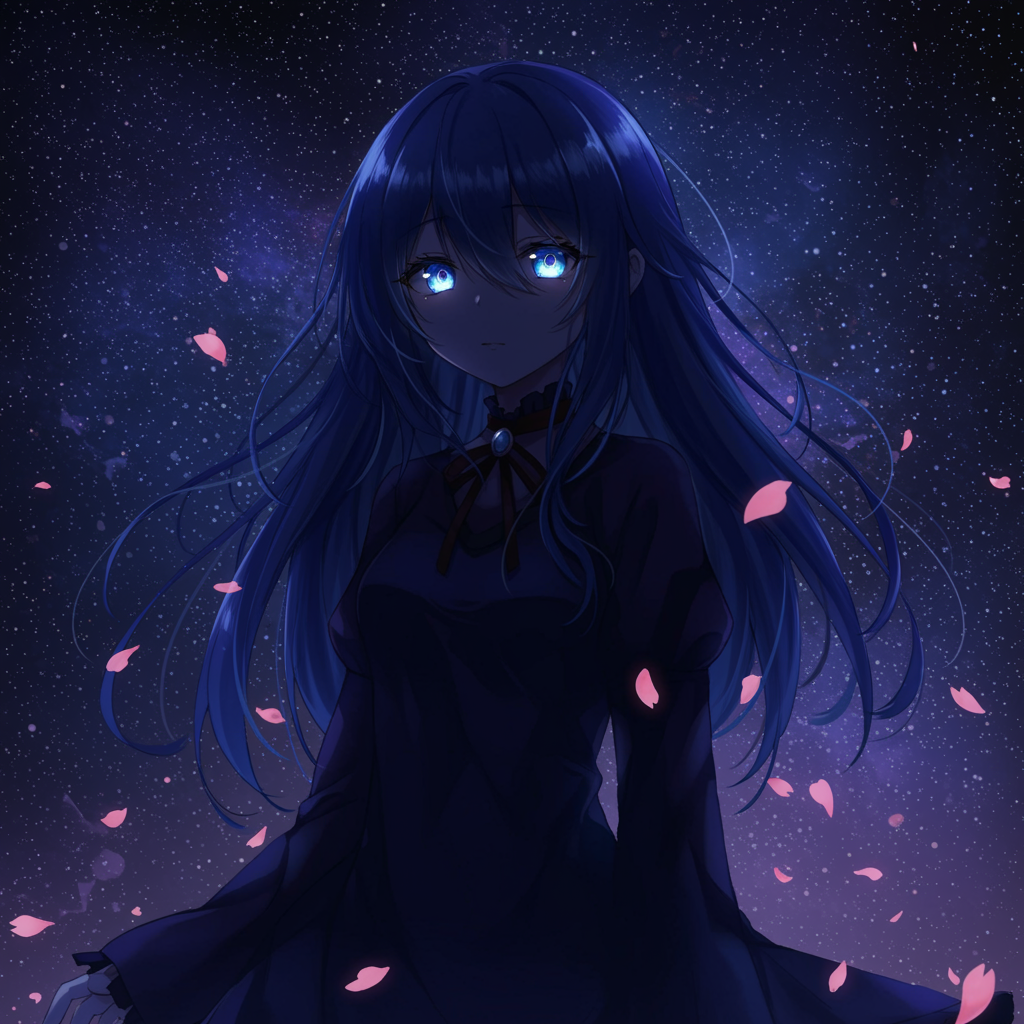 dark aesthetic anime girl pfp discord