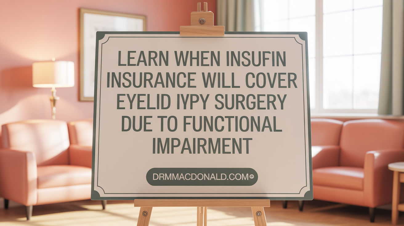 Learn When Insurance Will Cover Eyelid Surgery Due to Functional Impairment