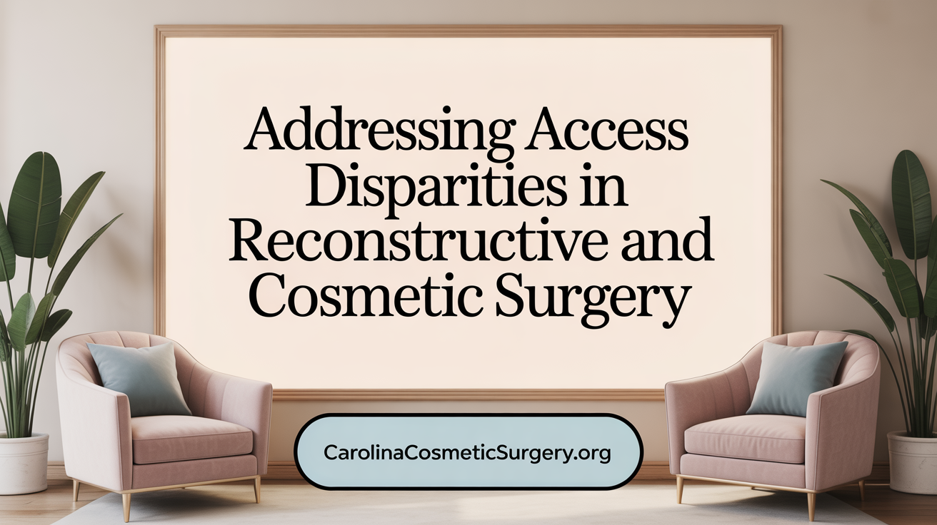 Addressing Access Disparities in Reconstructive and Cosmetic Surgery