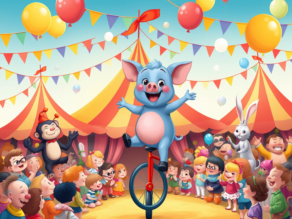 Bubbles the Blue Pig's Circus Adventure