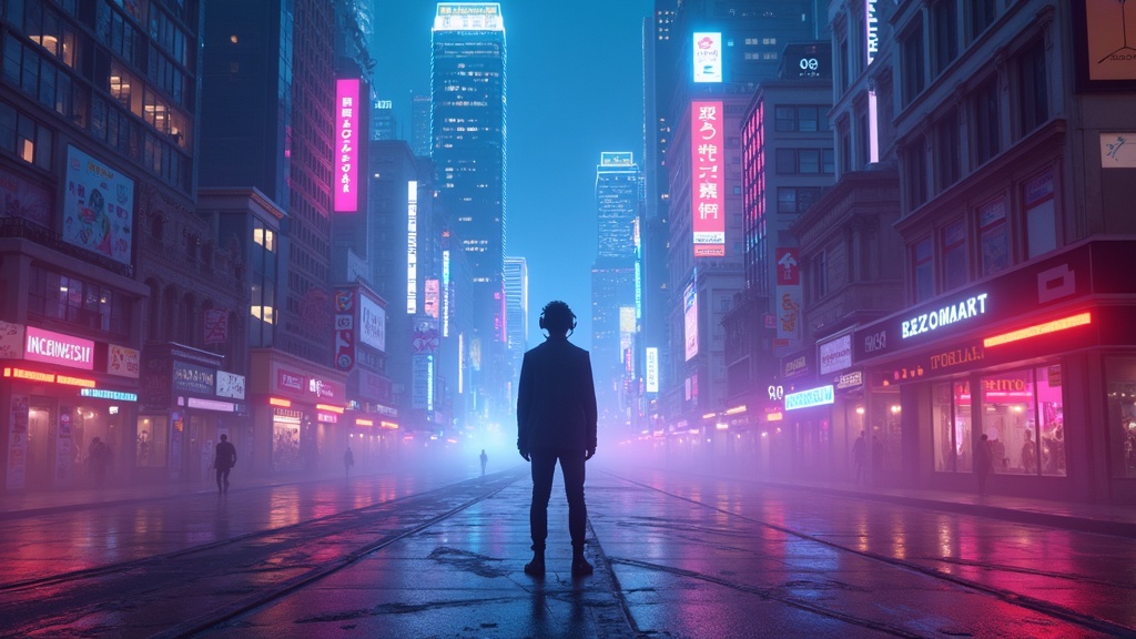 Ilustración conceptual de gafas de realidad aumentada ligeras gracias a las micropantallas de único material