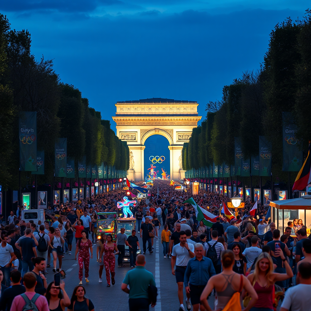 Champs-Élysées: Nightly Celebrations and Parade Fever