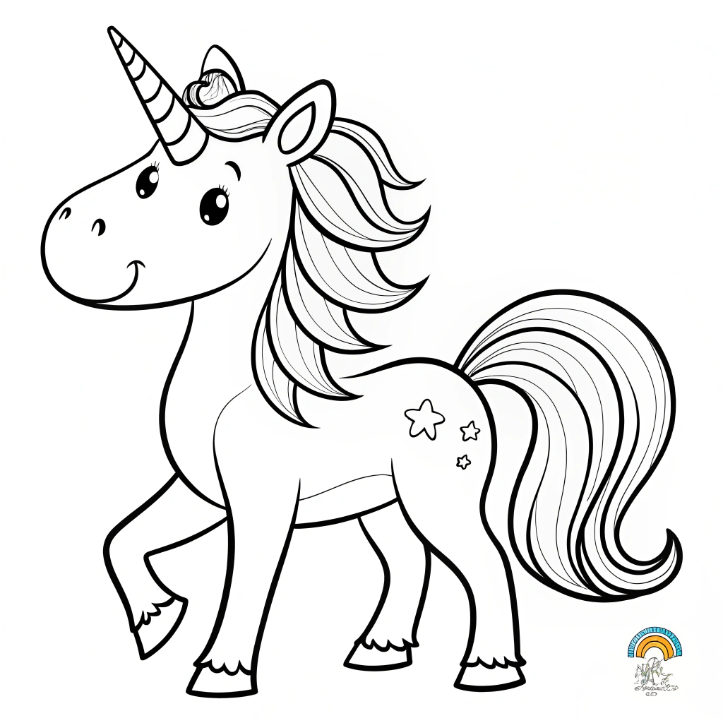 Unicorn coloring pages