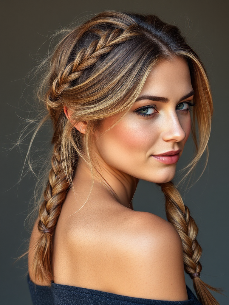 French Braid for Medium Hair