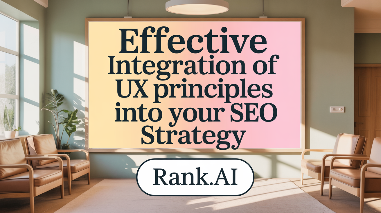 Effective Integration of UX Principles into Your SEO Strategy