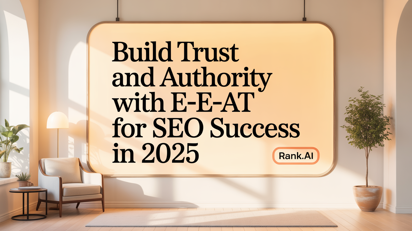 Build Trust and Authority with E-E-A-T for SEO Success in 2025