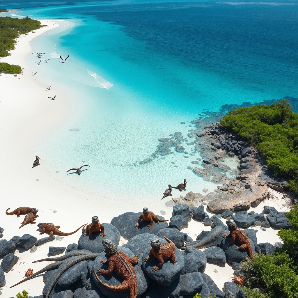 Tortuga Bay: Marine Iguanas and Pristine Sands