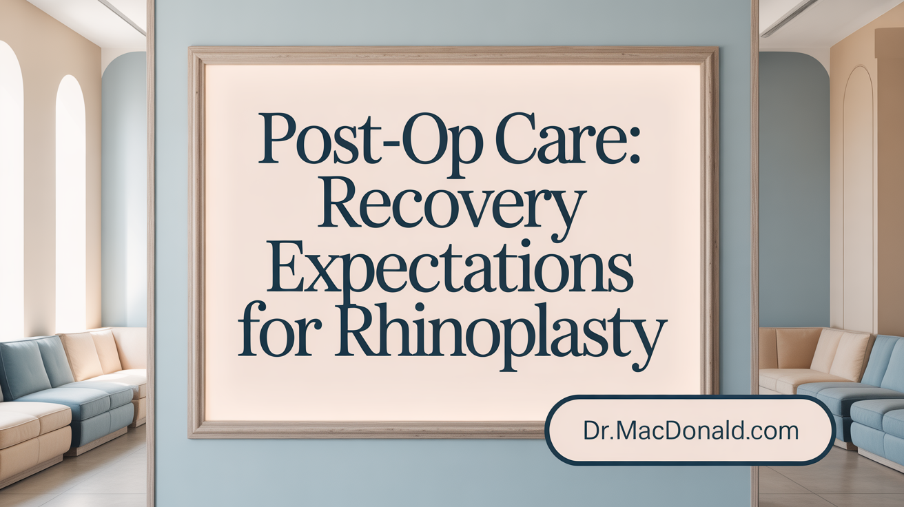 Post-Op Care: Recovery Expectations for Rhinoplasty
