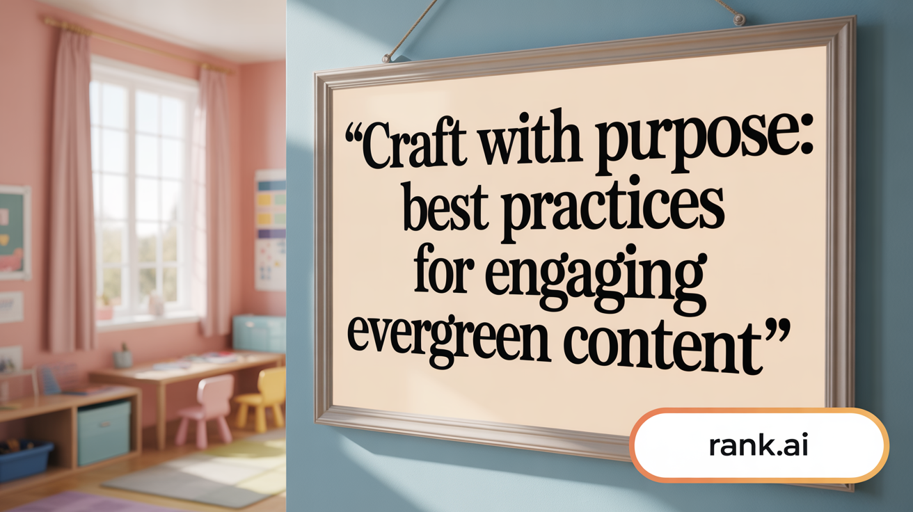 Craft With Purpose: Best Practices for Evergreen Content