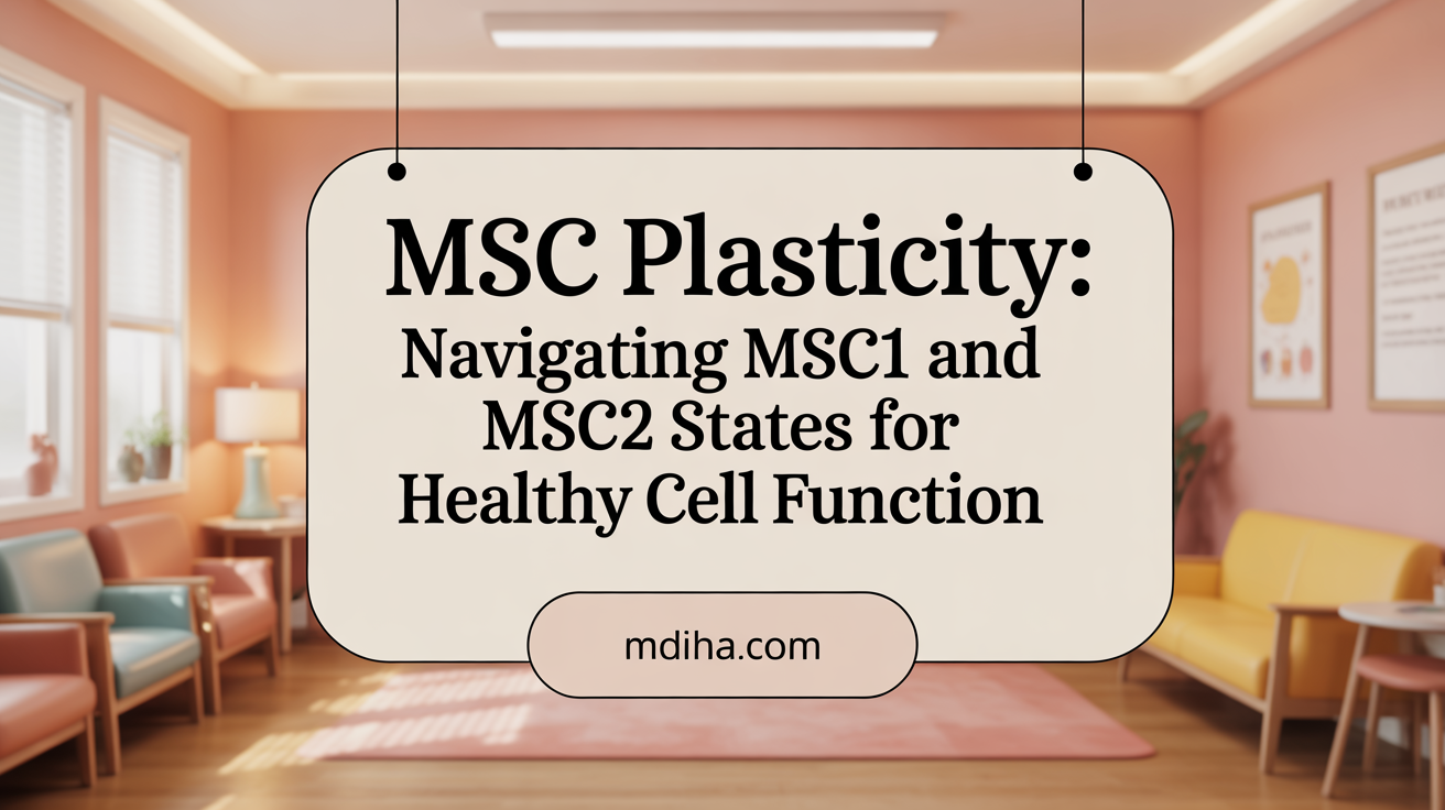 MSC plasticity: Navigating MSC1 and MSC2 states for therapy