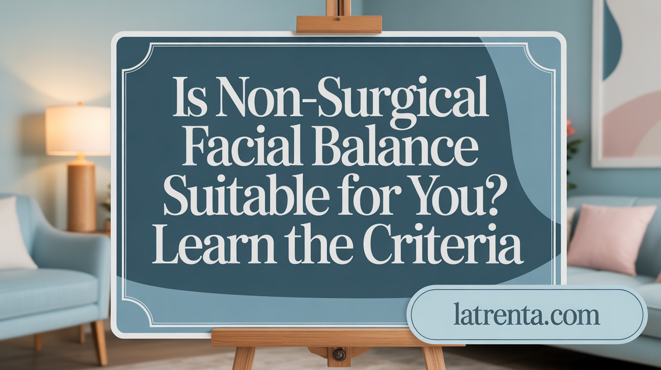 Is Non-Surgical Facial Balance Suitable for You? Learn the Criteria