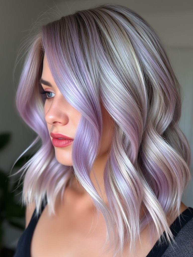 Ash Blonde Hair with Highlights
