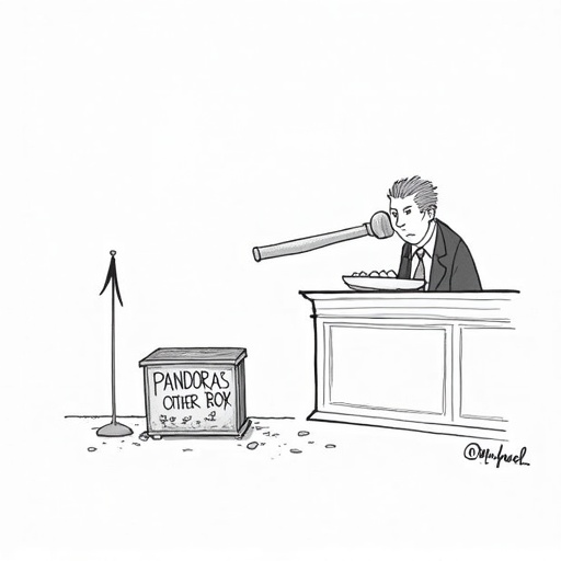 Judge Denies Release of Ghislaine Maxwell Grand Jury Transcripts single-panel cartoon