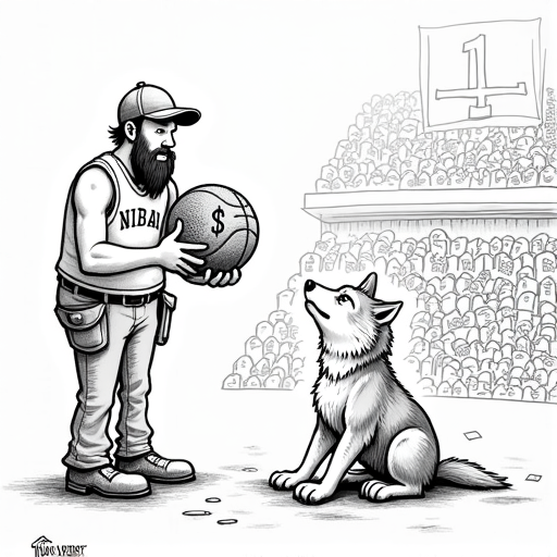 NBA Approves $1.5 Billion Timberwolves Sale single-panel cartoon