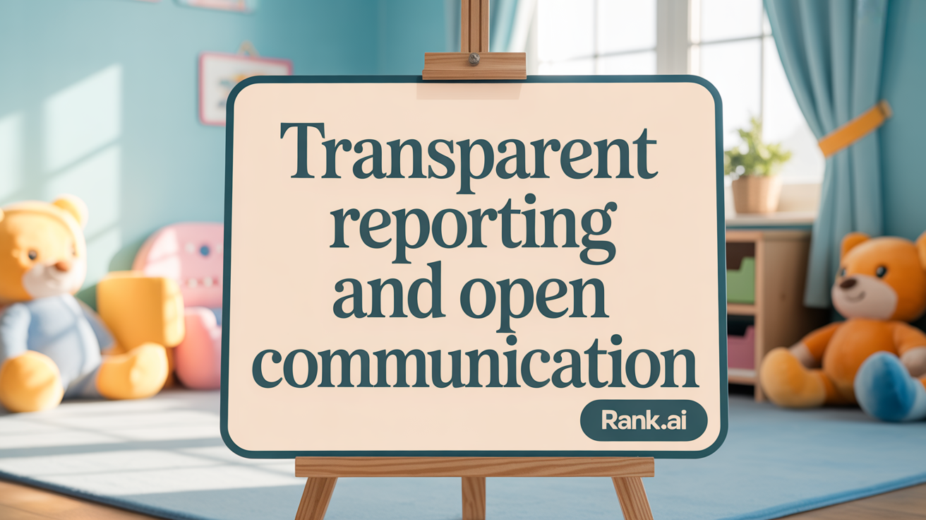 Transparent Reporting and Open Communication