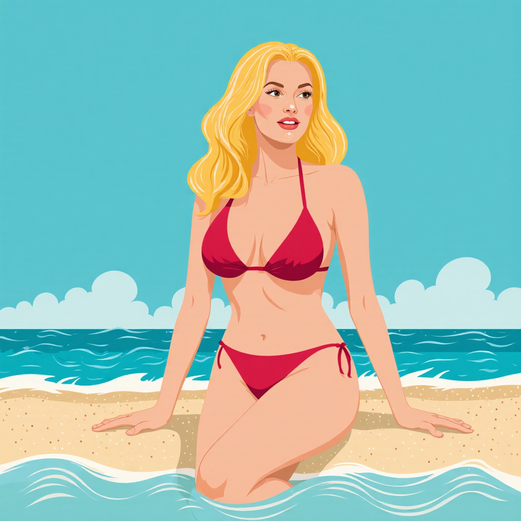 Geile Frau im Bikini 