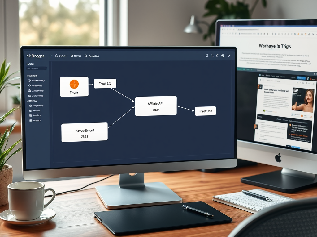 블로그 글에 제휴 링크 삽입 자동화 워크플로우 구조