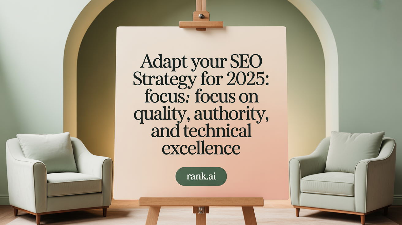 Adapt Your SEO Strategy for 2025: Focus on Quality, Authority, and Technical Excellence