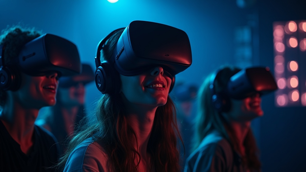 Un Game Master de Virtua Barcelona explicando cómo descubrir la VR a un nuevo usuario