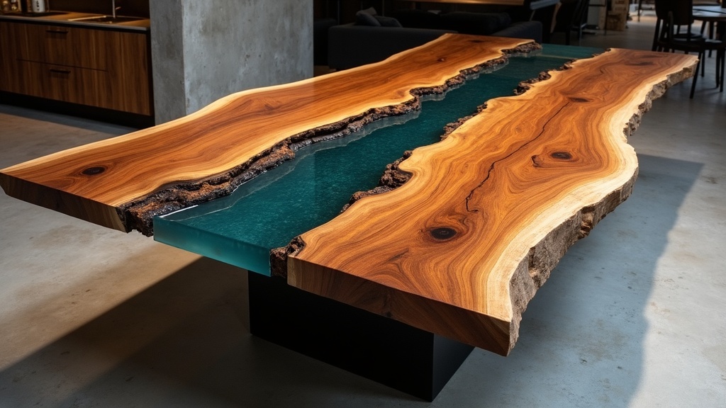 Стол с водопадом: создаем стильный интерьер с бесшовной столешницей и ножкой своими руками!