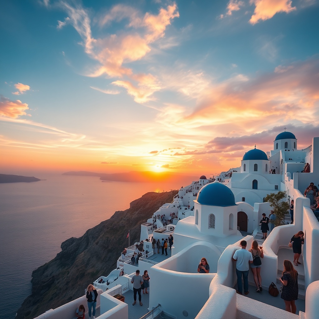 Magical Sunsets in Santorini, Greece