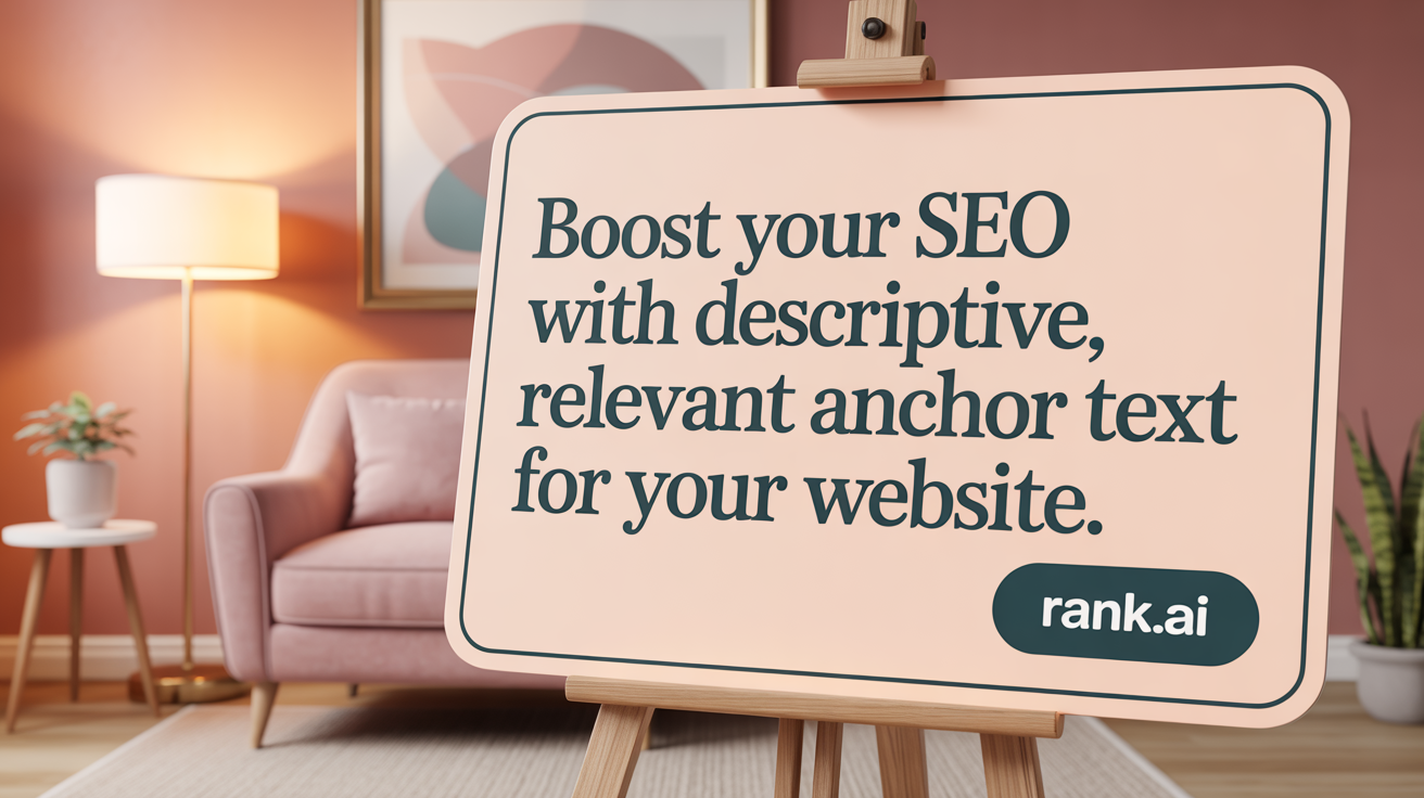 Boost your SEO with descriptive, relevant anchor text.